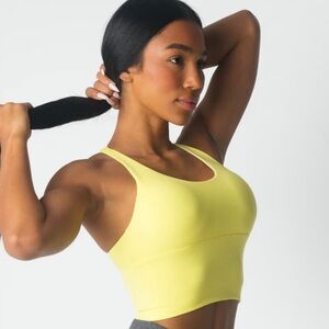 SOLD- NVGTN Pastel Yellow Sports Bra